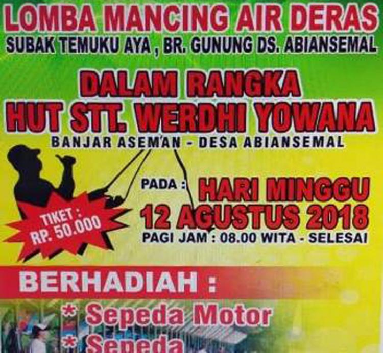 Mancing Mania Bersama ST. Werdhi Yowana