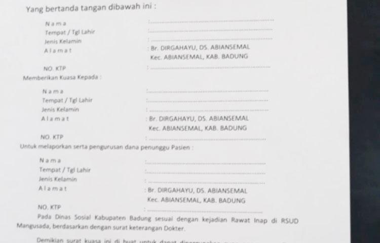 Masyarakat Abiansemal Sambut Hangat Program Bantuan Sosial Bagi Penunggu Pasien