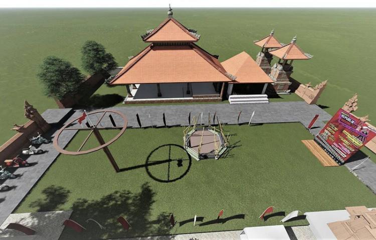 Matangkan Perayaan HUT RI ke-73 ST. Kerta yowana Buat Visualisasi 3D