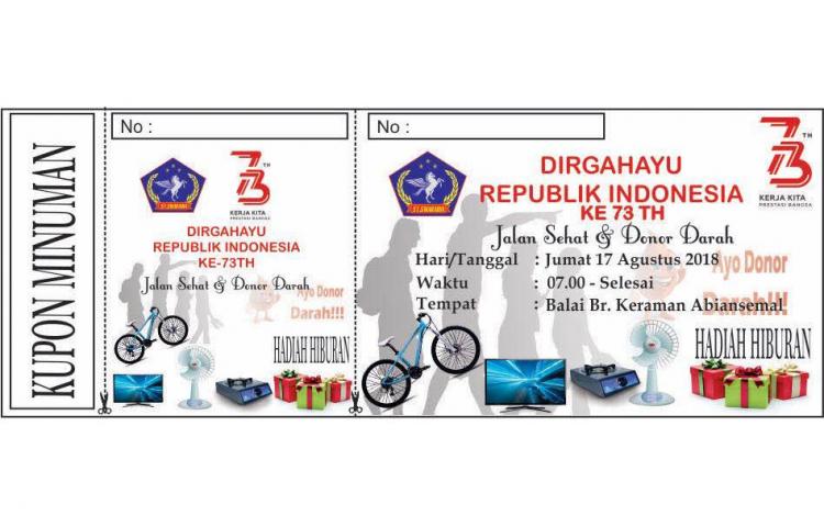 Meriahkan HUT RI Ke – 73, ST. Swakarya Mengadakan Donor Darah Dan Jalan Sehat