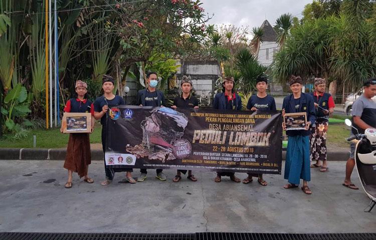 Partisipasi KKN UNUD untuk donasi peduli lombok