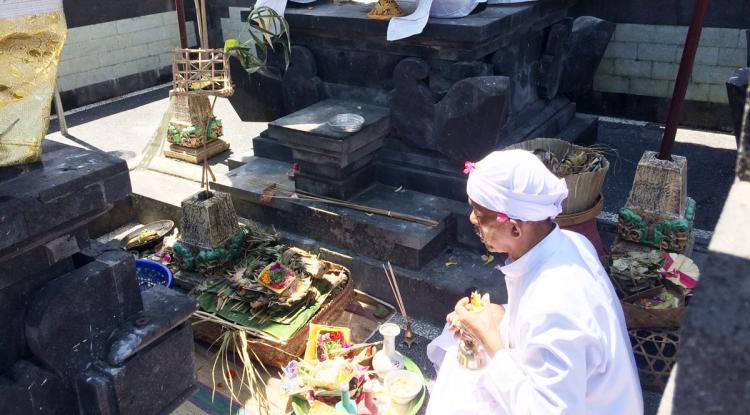 Pecaruan Serentak di Desa Abiansemal Jelang Piodalan Di Pura Dalem Gede Kahyangan Tiga