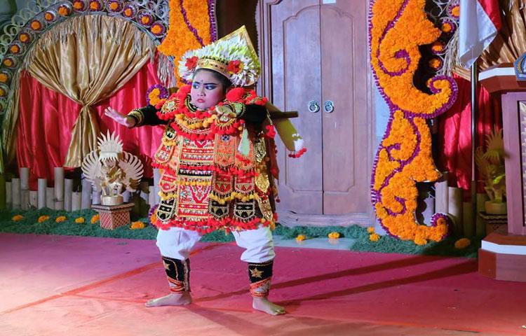 Penari Baris Cilik dari Br. Gunung Abiansemal