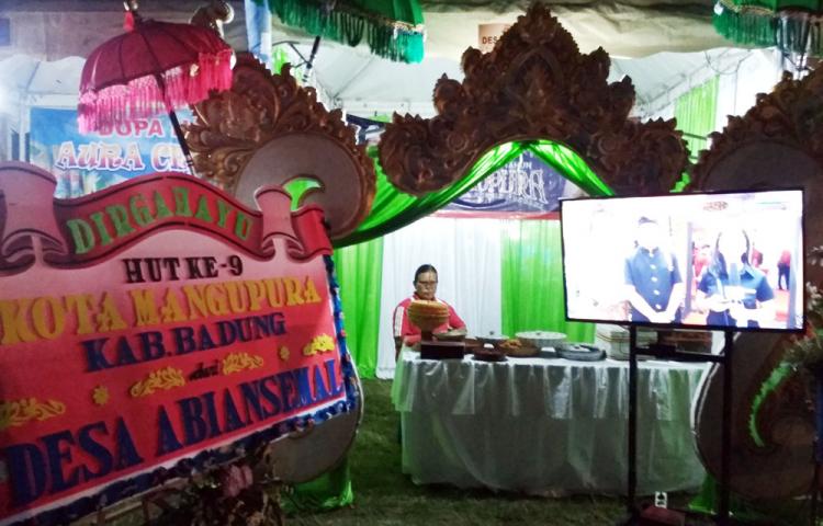 Stand Desa Abiansemal Siap Memeriahkan Hut Mangupura ke-9