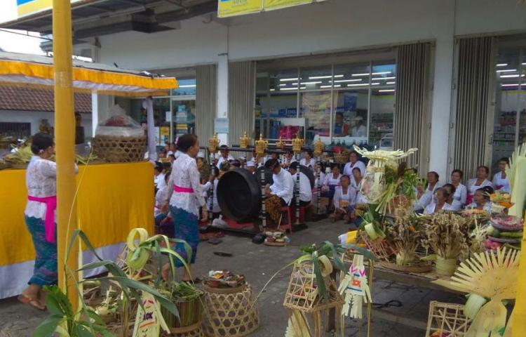 Upacara Nyengker Desa di Desa Abiansemal.