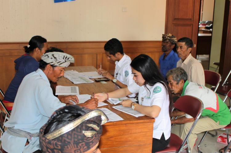 BPJS Kesehatan “Jemput Bola” ke desa Belok/Sidan.