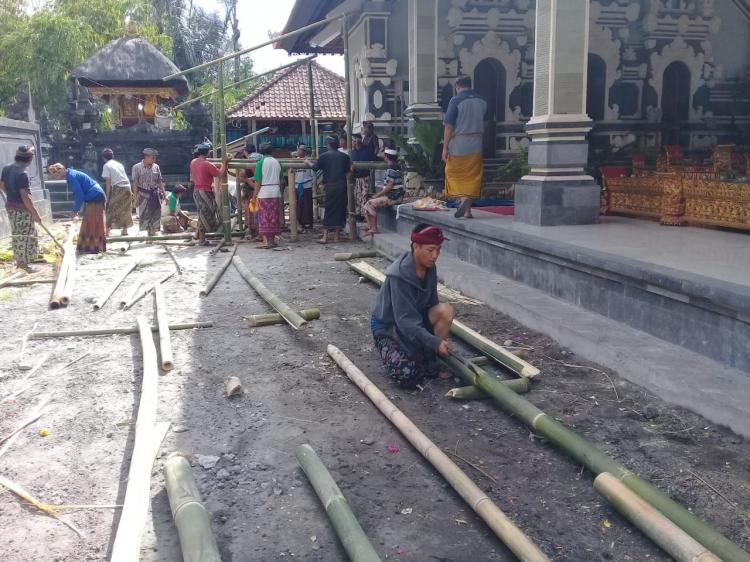 Partisipasi Banjar Adat Sekarmukti Dalam Rangka Menyambut Hut St Sekar Sari