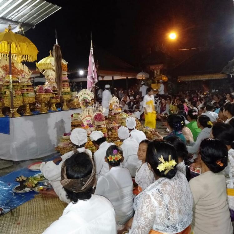 "Piodalan Neduh Dilaksanakan Oleh Krama Banjar Adat Sekarmukti"