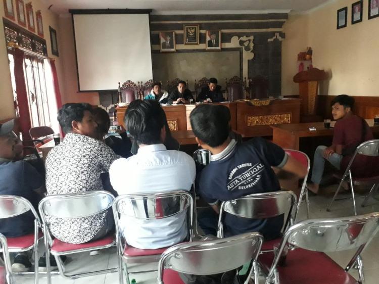 Rapat Persiapan Fashion Show Jegeg Bagus Belok/Sidan