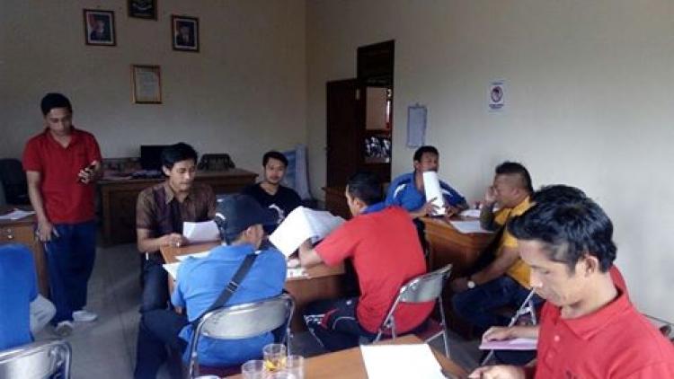 Rapat kordinasi PPS bersama Kelian Dinas desa Belok/Sidan.