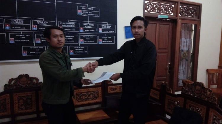 Serah terima Berita Acara PPS kepada PPL Belok/Sidan