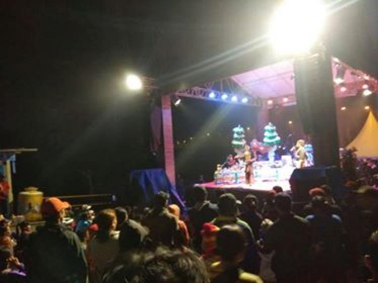 Suasana Festipal Budaya Pertanian Badung Utara di Malam Hari