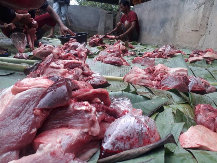 Tradisi" Mepatung "Masih Terlihat Di Banjar Sekarmukti.