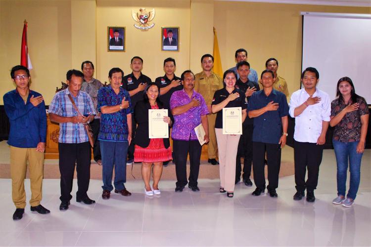 Validasi Data Pemilih, PPK Petang adakan Rapat Pleno.