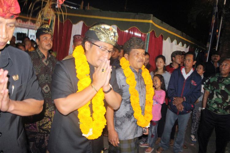 “Pulang kampung” Bupati Badung hadiri pembukaan hut Mangupura ke 9 di Kecamatan Petang.