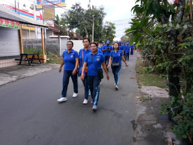 Jalan santai lpd sekuta utara di Canggu