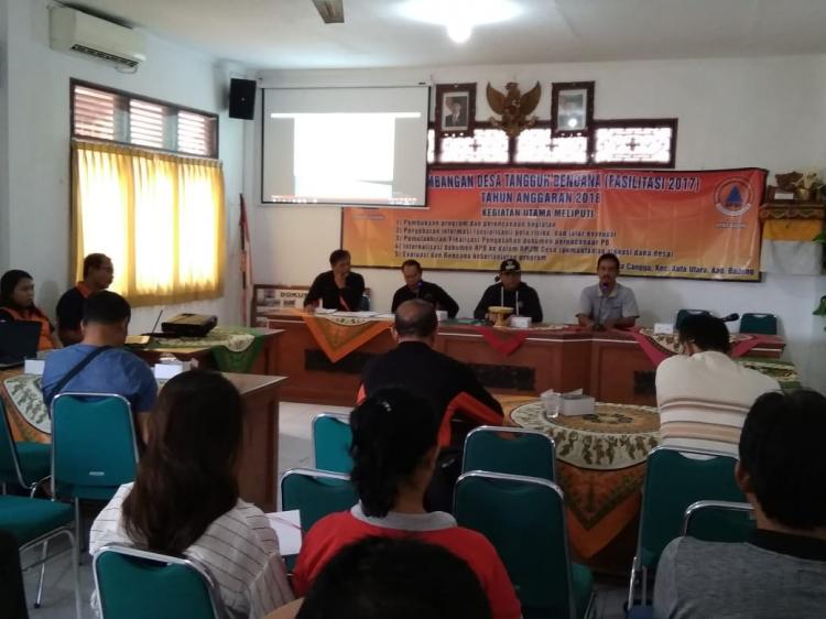 Persiapan Desa Canggu menjadi Desa tangguh bencana