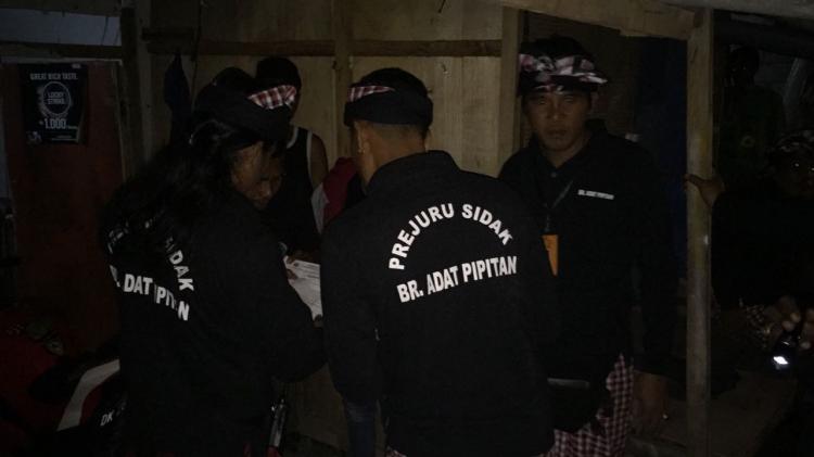 Sidak Penduduk Pendatang Banjar Adat Pipitan