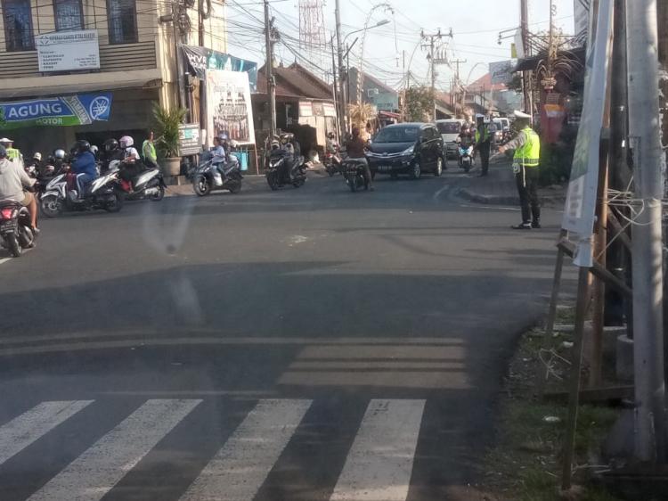 Upaya Polisi lancarkan lalulintas Canggu