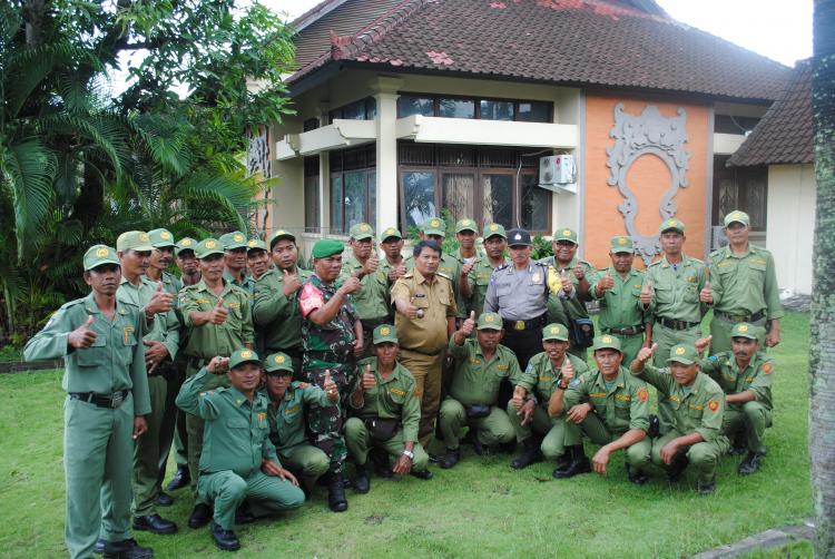 Peningkatan SDM Hansip/Linmas Desa Cemagi