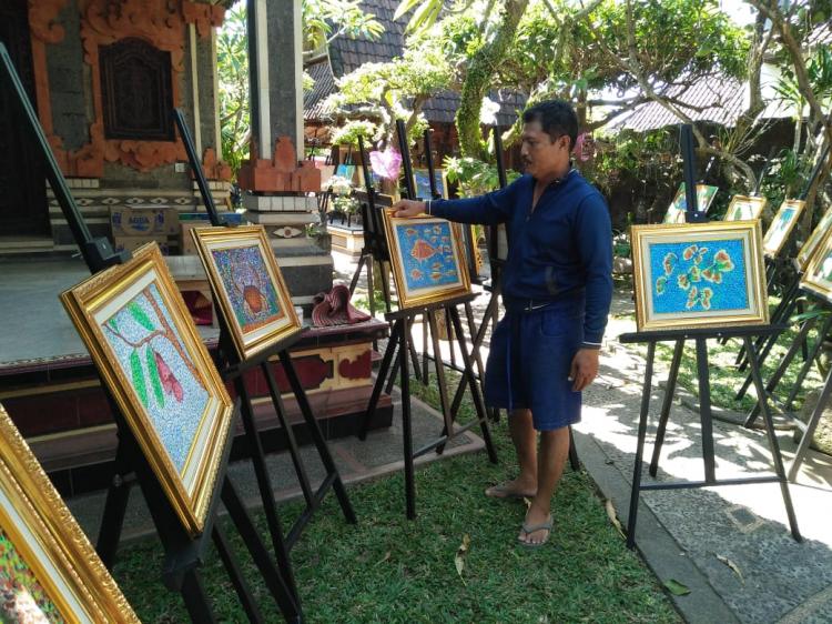 Persiapan Pameran Sanggar Seni Lukis Anak-Anak Cipta Ardhanari Cemagi