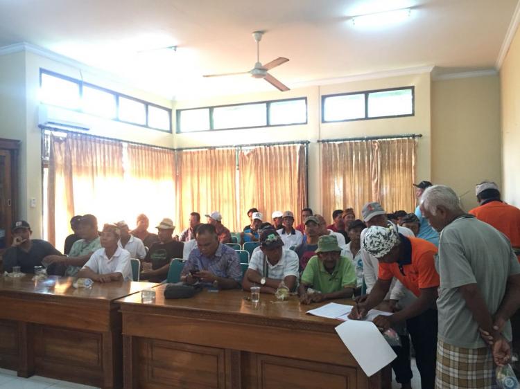 Rapat Krama Munduk Belan Terkait Pembanguan Jalan Desa
