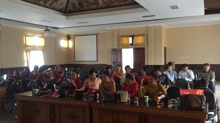 Jegeg Bagus Desa Gulingan Mengikuti Bimtek Kepribadian Di Kantor Camat Mengwi