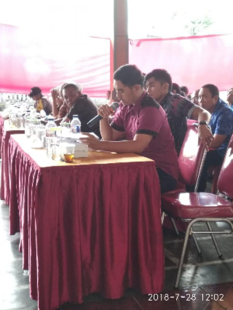 Ketua Karang Taruna Yudha Dharma Mengusulkan Orientasi Lapangan