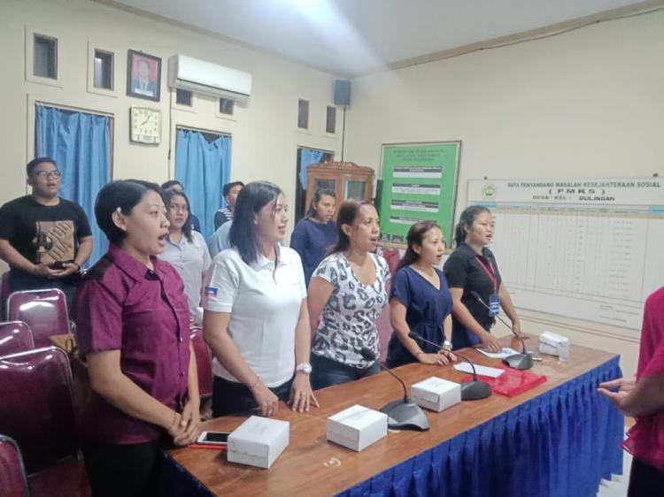 Latihan vokal peserta kim desa gulingan