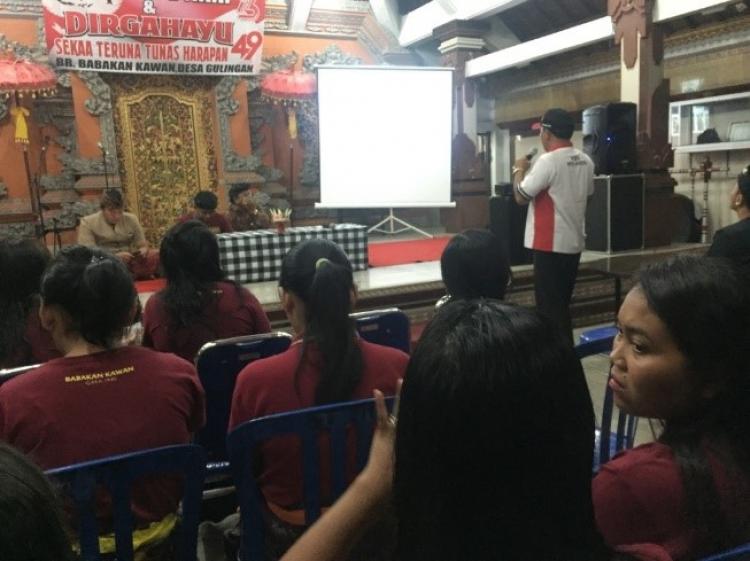 Menyambut Kemerdekaan NKRI, Dinkes Sosialisasikan Bahaya Penyakit HIVAIDS Di Banjar Babakan Kawan