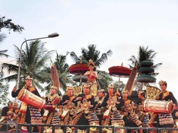 Pementasan Lomba Bleganjur Hari ke Dua diikuti oleh 8. Tim Bleganjur Termasuk  Perwakilan Desa Gulingan