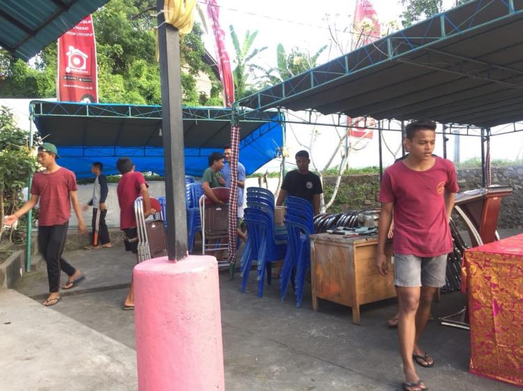 STT.DHARMA YOGA GOTONG ROYONG  PERSIAPKAN PEMBUKAAN PORD CUP VI