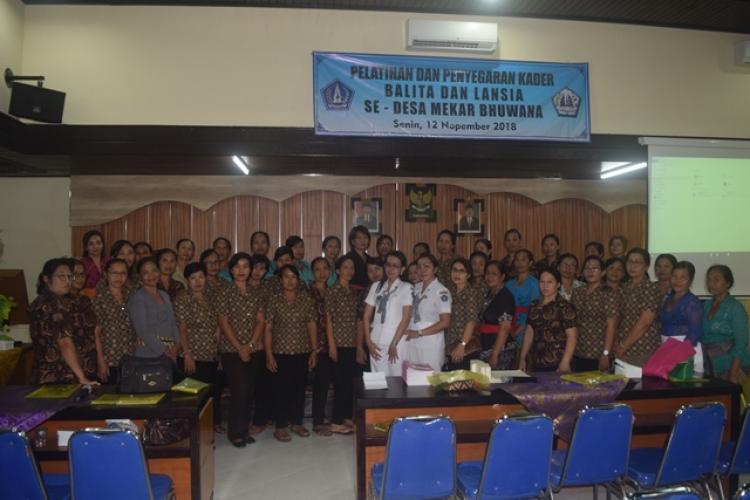 Pelatihan dan Penyegaran Kader Posyandu Se-Desa Mekar Bhuwana Bertepatan Dengan Peringatan Hari Kesehatan Nasional