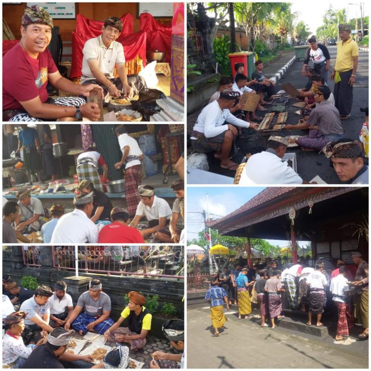 Nyanggra Piodalan, Krama Banjar Batu Mebat di Hari Raya Kuningan