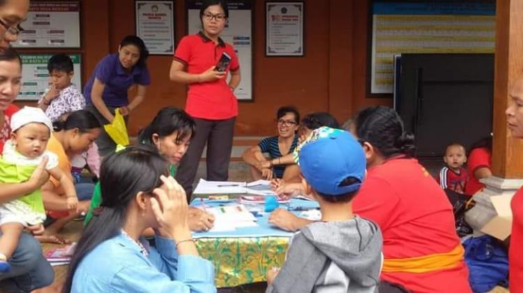 Setiap tanggal 15, Posyandu Balita Br. Batu jalani rutinitas bulanan