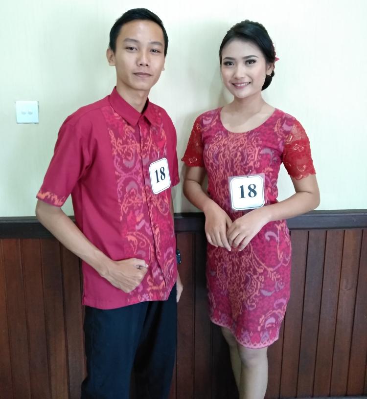 Jegeg Ira dan Bagus Nicko Lolos ke Babak Grand Final Jegeg Bagus Kecamatan Mengwi 2018