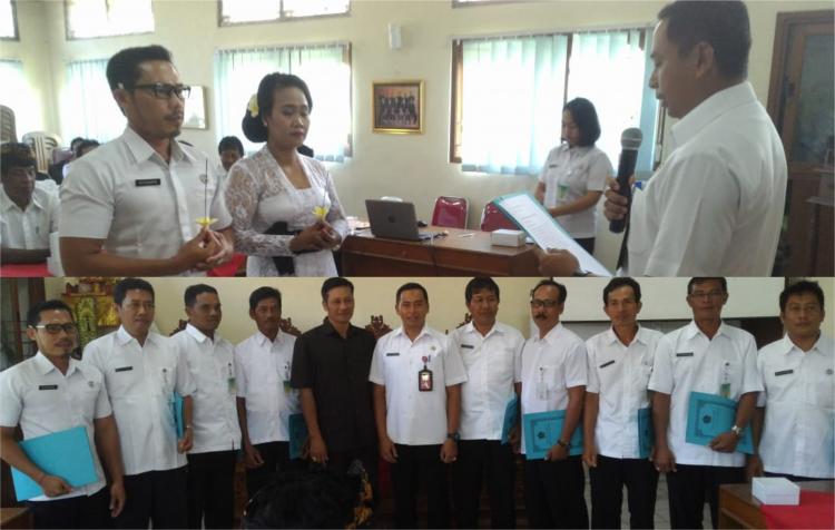 Kelian Banjar Dinas Badung, dilantik bersamaan dengan Penetapan Kembali 10 Kelian Banjar Dinas di Munggu
