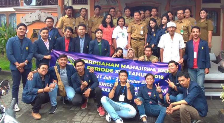 Perpisahan KKN Universitas Udayana Periode 2018 di Desa Munggu