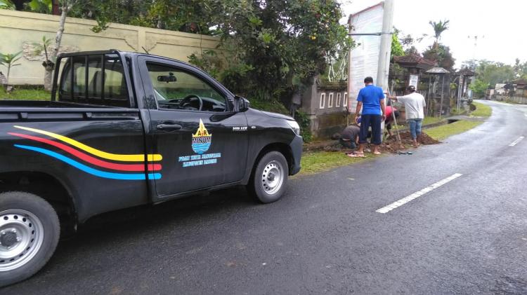 ALIRAN AIR PDAM DI DESA PANGSAN TERPUTUS SEMENTARA