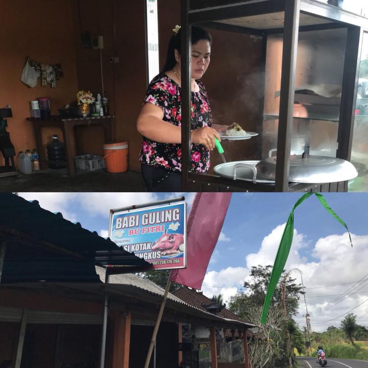 BABI GULING BU FITRI SATU-SATUNYA DI DESA PANGSAN