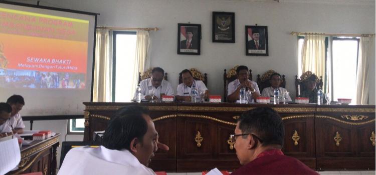 DESA PANGSAN MELAKSANAKAN MUSYAWARAH DESA TAHUN 2018