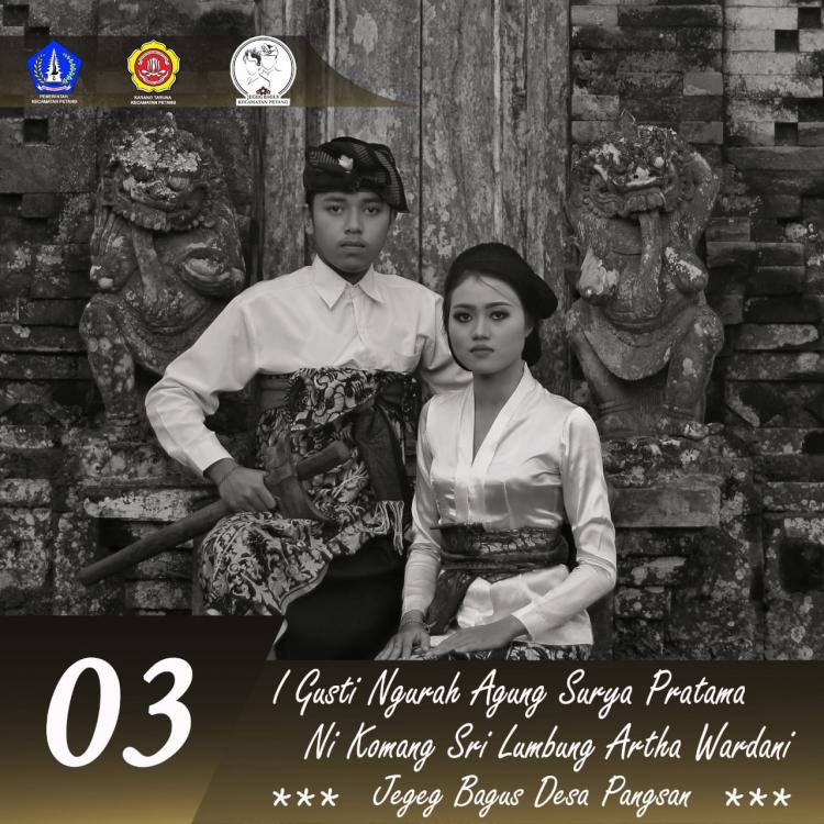 DUKUNG DESA PANGSAN IKUTI AJANG PEMILIHAN JEGEG BAGUS KECAMATAN PETANG 2018