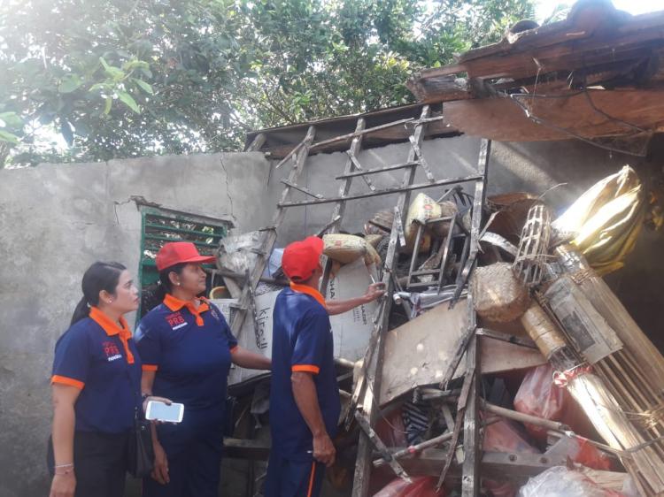 FPRB DESA PANGSAN SIGAP DALAM MENDATA KERUSAKAN AKIBAT GEMPA BUMI
