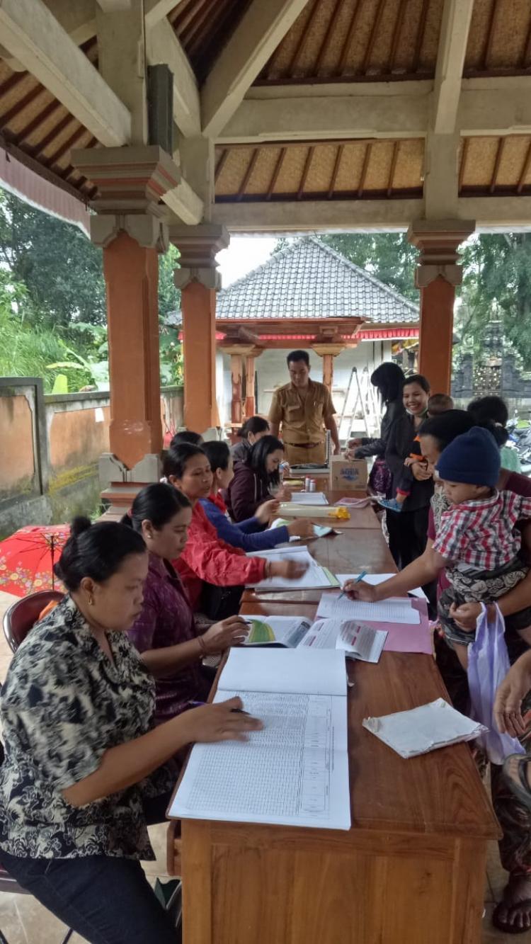 KEGIATAN POSYANDU BR. SEKARMUTI PUNDUNG, DESA PANGSAN PADA BULAN AGUSTUS