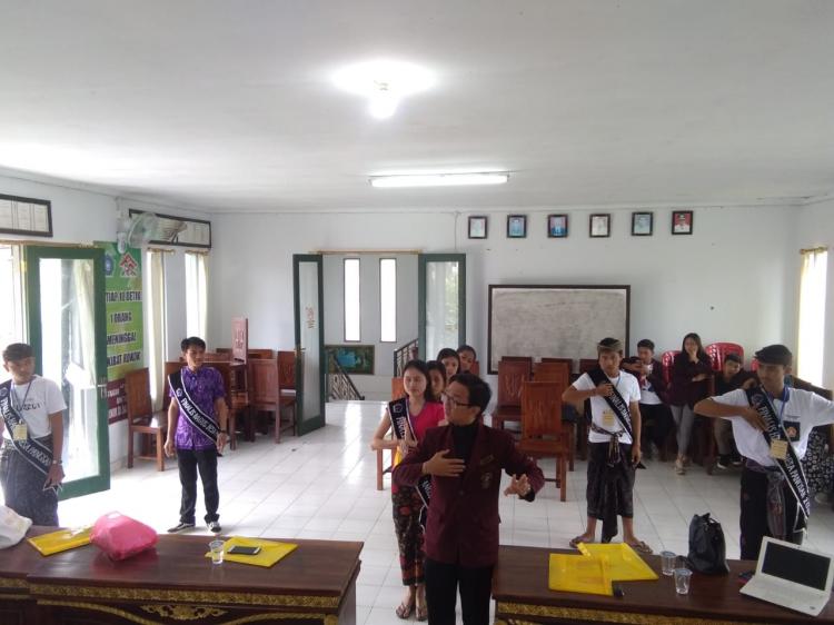 KKN ISI DENPASAR KERJASAMA MANTAPKAN JEGEG BAGUS DESA PANGSAN