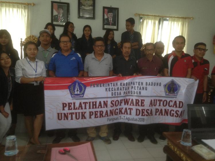 PELATIHAN SOFTWARE AUTOCAD UNTUK PERANGKAT DESA PANGSAN