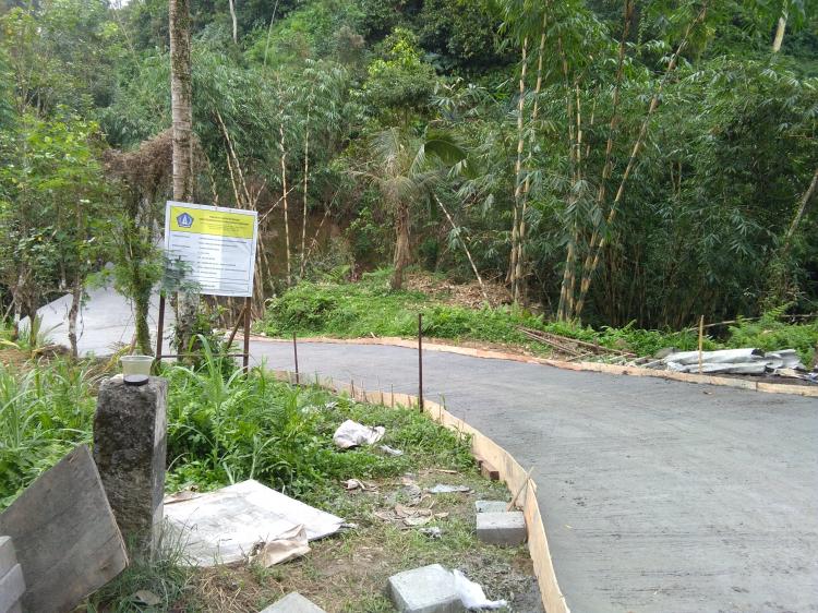 RAMPUNG, PEMBUATAN AKSES JALAN DI CAMPUAN DESA PANGSAN