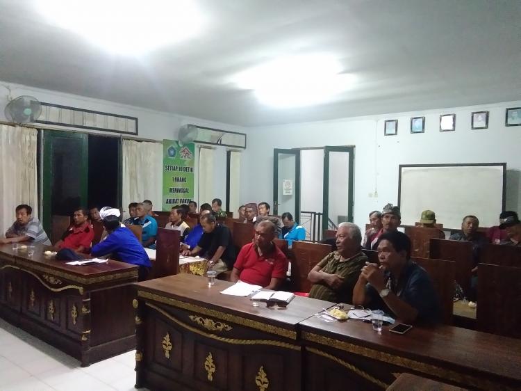 RAPAT KOORDINASI KEPENGURUSAN POKDARWIS MEKAR BUANA DESA PANGSAN