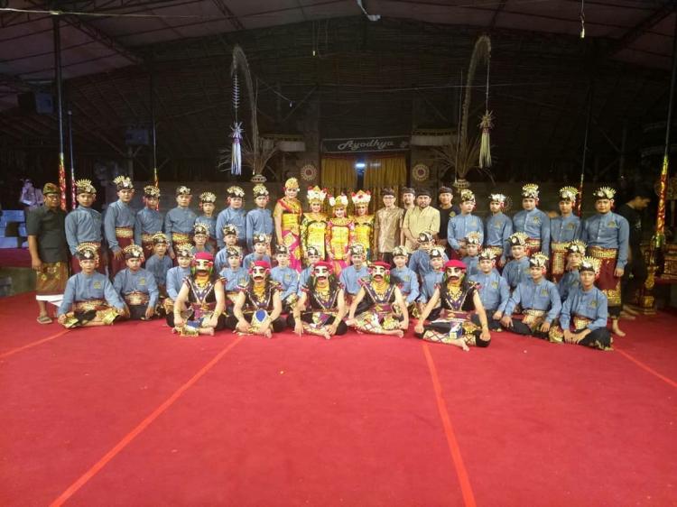 SALAH SATU SANGGAR DI DESA PANGSAN MEWAKILI DUTA KABUPATEN BADUNG KE PKB XL-2018