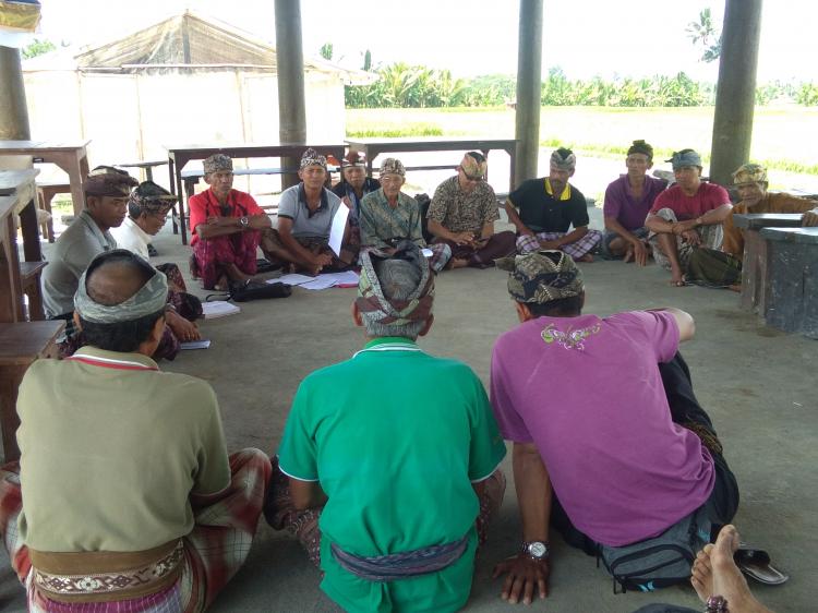 SOSIALISASI DAN PENYAMPAIAN VISI MISI OLEH 3 CALON PEKASEH SUBAK BERGIDING DESA PANGSAN